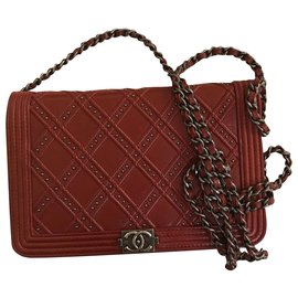 Chanel-Dallas WOC Flap Bag mit Box-Bordeaux