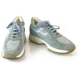 Chaussures de daim bleu clair de HOGAN Interactive By TOD'S 37,5 Bleu clair