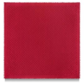 Louis Vuitton-louis vuitton Châle Monogram rouge pomme d'amour-Rouge