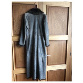 Autre Marque-Coats, Outerwear-Chestnut,Dark brown