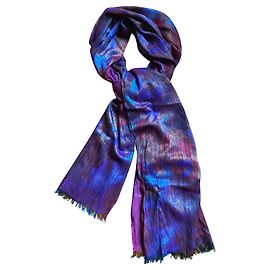 Kenzo Scarves Blue Purple Light brown