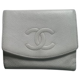 Chanel-portefeuilles-Blanc