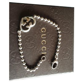Gucci-Gucci Brit Heart bracelet in sterling silver 925-Silvery