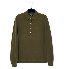 Hermès-khaki polo36-Khaki