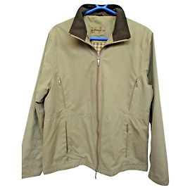 Barbour Tartan lined microfiber jacket Khaki