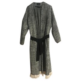 Isabel Marant-Coats, Outerwear-Black,White