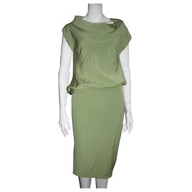 Escada Superbe robe de cocktail Vert