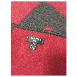 Chanel-CHANEL Lenço CACHEMIRE SEDA BRAND NEW-Cinza