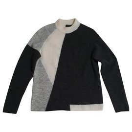 Gestuz Strickwaren Weiß Grau Anthrazitgrau