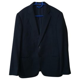 Armani-Blazers Jackets-Dark blue