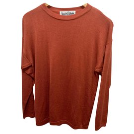 Diane Von Furstenberg Pull Vintage DvF Marron Orange