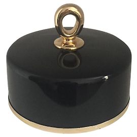 Portagioie o tasca vuota First Van cleef & Arpels nera e oro Nero D'oro