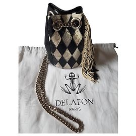 Delphine Delafon Sacs à main Noir Argenté Gris