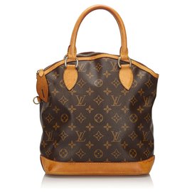 Louis Vuitton-Louis Vuitton Brown Monogram Lockit Vertical-Brown