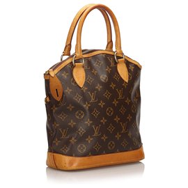Louis Vuitton-Louis Vuitton Brown Monogram Lockit Vertical-Brown