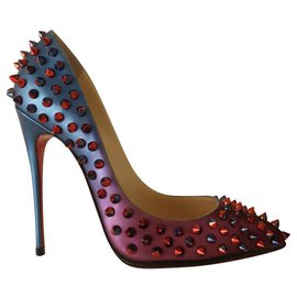 Christian Louboutin-LOUBOUTIN FOLLIES SPIKES BOMBAS 120-Rosa,Roja,Azul