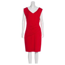 Diane Von Furstenberg-Vestido DvF Bevin em vermelho-Vermelho
