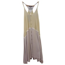 Java-Kleid , Wahrzeichen der Marke Heimstone Weiß Beige Gelb