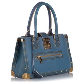 Louis Vuitton-Louis Vuitton Blue Suhali Le Fabuleux Bag-Blue