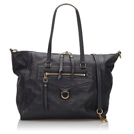 Blaues Monogramm Louis Vuittons Empreinte Lumineuse PM Blau Dunkelblau