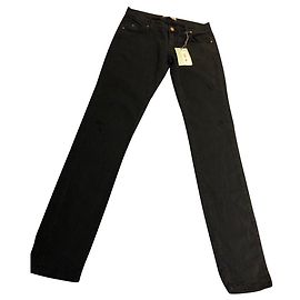 Balmain Pantaloni, ghette Nero