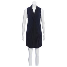 Diane Von Furstenberg-DvF Baker dress-Black,Navy blue