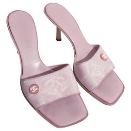 Chanel-Mules Chanel rose 38.5-Rose