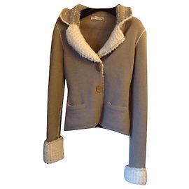 Ermanno Scervino Elegant jacket , comfy , hot Beige Eggshell