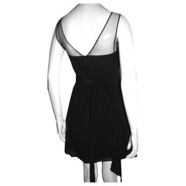 Bcbg Max Azria-Phoebe silk dress-Black