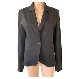 Bruuns Bazaar Jacke Schwarz aus Wolle und Polyamid M Schwarz