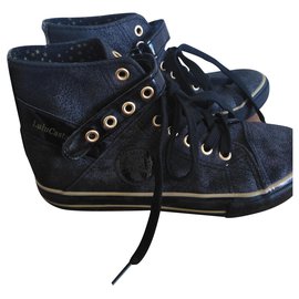 Autre Marque Baskets Lulu Castagnette en cuir noir 36 Noir