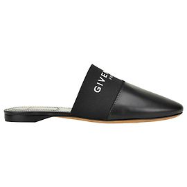 GIVENCHY Nappa mules with designer logo Black