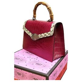 Sac à main Gucci en cuir prune Prune