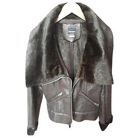 Miss Sixty Jacke Dunkelbraun Polyester Dunkelbraun
