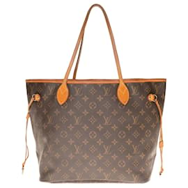 Louis Vuitton-Louis Vuitton Neverfull MM handbag in monogram coated canvas-Brown