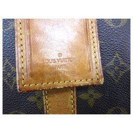 Louis Vuitton-Keepall 60 tracolla monogramma-Marrone