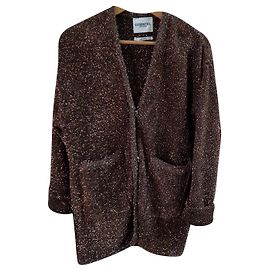 Essentiel Antwerp Gilet manteau oversize Chocolat