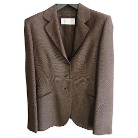 Terno saia tailleur de mulher genny Marrom Dourado