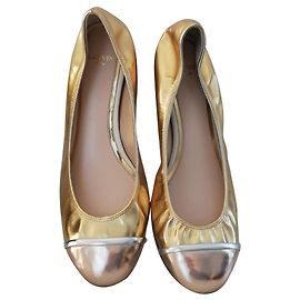 Lanvin Ballerinas Silber Pink Golden