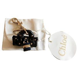 Schmucktasche oder Schlüsselbund CHLOÉ Schwarz Golden