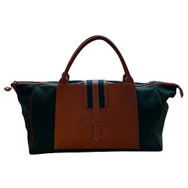 Sac week-end 48H Delvaux Vert en Toile Vert