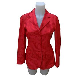 Chaqueta Prada de seda roja Roja