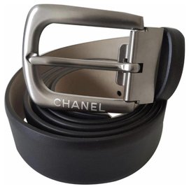 Chanel-CEINTURE HOMME EN CUIR DE VEAU NOIR / TAILLE 95 / NEUVE JAMAIS SERVIE-Noir