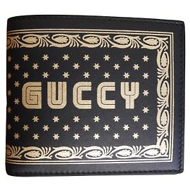 Gucci leather wallet (Guccy) Black