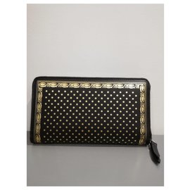 Gucci-Gucci leather wallet (Guccy)-Black