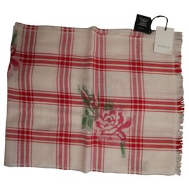 Lenço Gucci de algodão rosa Rosa