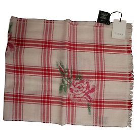 Sciarpa Gucci in cotone rosa Rosa
