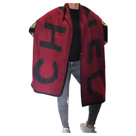 Chanel-Grand foulard Chanel-Bordeaux