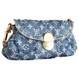 Louis Vuitton Pleaty Denim Blu