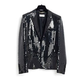Saint Laurent GLITTER BLACK FR36/38 NEW Black